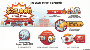 2026 Street Fair Raffle Ad