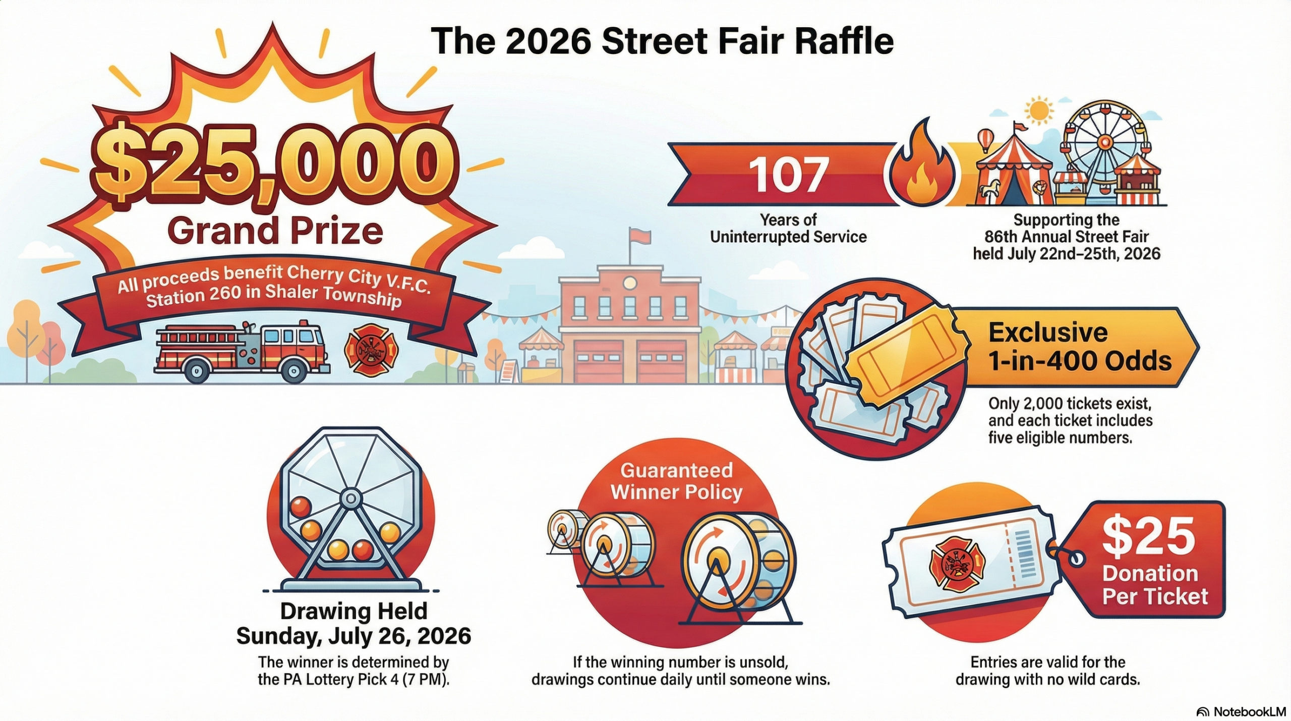 2026 Street Fair Raffle Ad