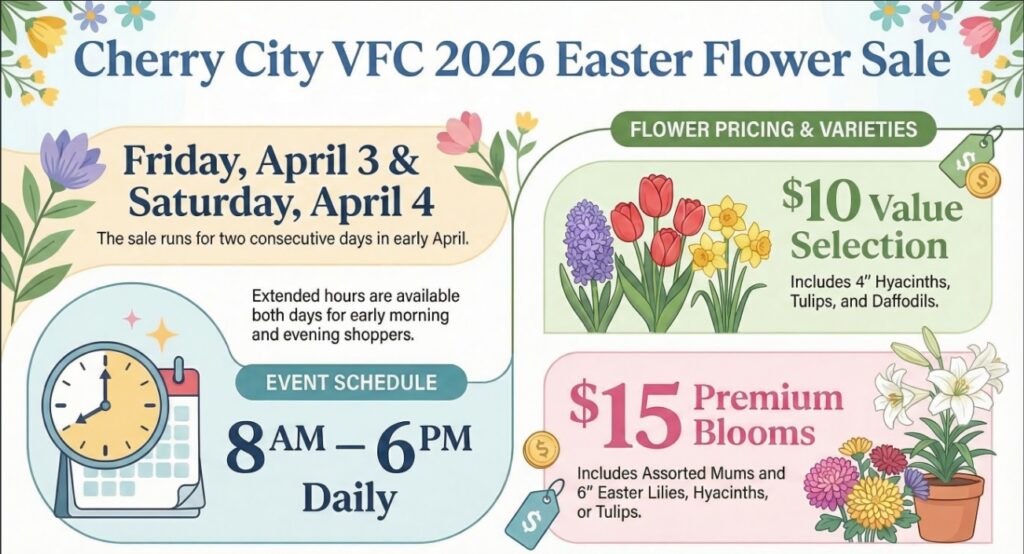 2026 Easter Flower Sale Banner